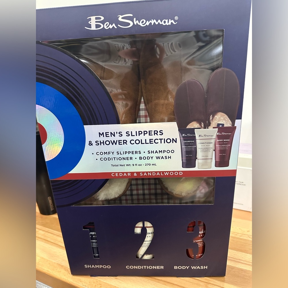 Ben Sherman Men's Slippers & Shower Collection - Blue, Brown, Red